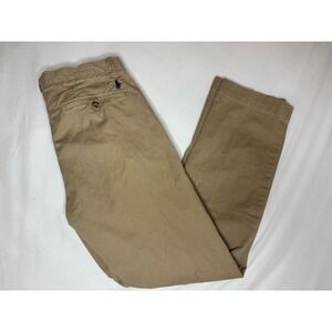 Polo Ralph Lauren Stretch Straight Fit Khaki Chino Dress Pants Men's 30x30 Logo